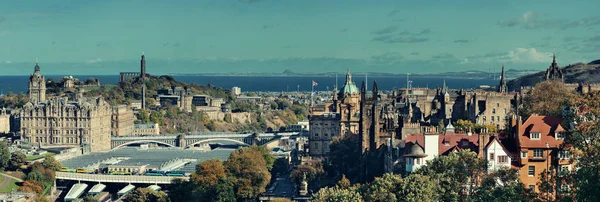 Blick Auf Das Dach Der Stadt Edinburgh Mit Historischen Architekturen — Stockfoto