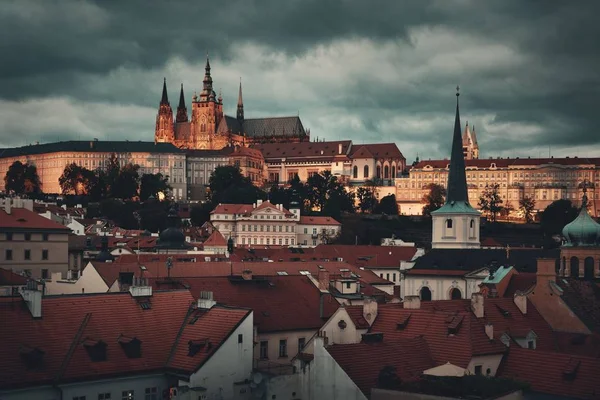 Живописный Вид Пражского Града Собором Святого Вита Чехия — стоковое фото