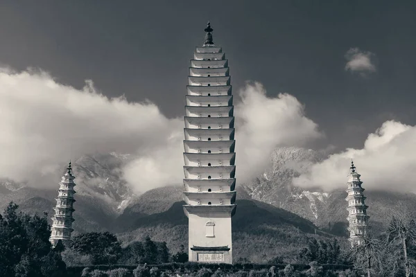 Starożytna Pagoda Starym Mieście Dali Yunnan Chiny — Zdjęcie stockowe