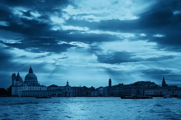 Vista Panorámica Iglesia Santa Maria Della Salute Canal Venecia Italia — Foto de Stock