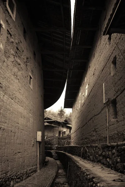 Geleneksel Tulou bina, Hakka Fujian, Çin içinde benzersiz konutlar.