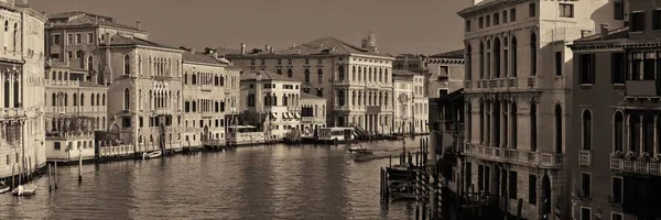 Vue Panoramique Sur Canal Venise Avec Des Bâtiments Historiques Italie — Photo