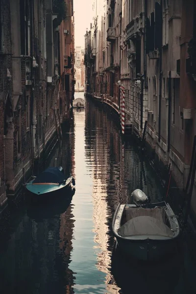 Parque Barcos Venecia Canal Callejón Italia — Foto de Stock