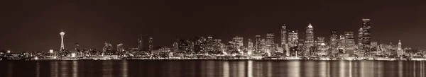 Seattle Panorama Miasta Widok Morze Architektury Miejskiej — Zdjęcie stockowe