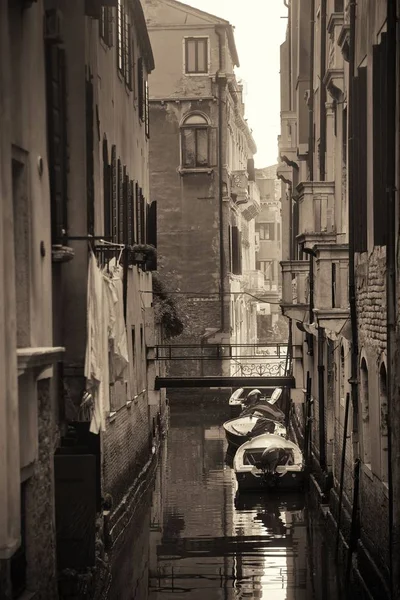 Venedig Kanalblick Mit Historischen Gebäuden Italien — Stockfoto