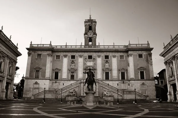 Piazza Del Campidoglio Con Estatua Marco Aurelio Roma Italia — Foto de Stock