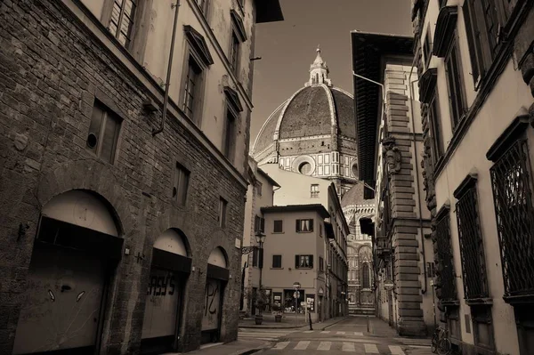 Duomo Santa Maria Del Fiore Vista Strada Firenze — Foto Stock