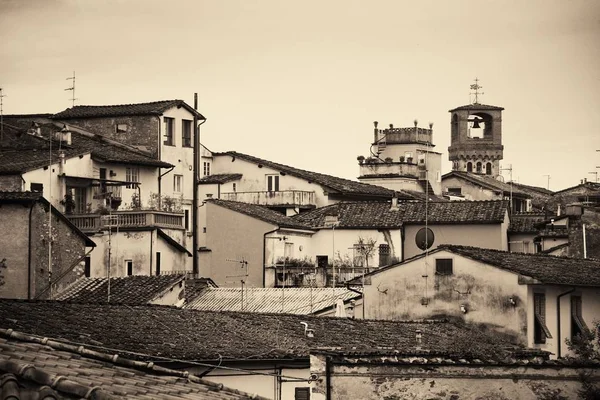 Vista Telhados Diferentes Estilos Lucca Itália — Fotografia de Stock