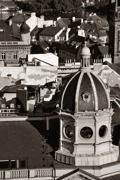 Prag Skyline Utsikt Med Historiska Byggnader Tjeckien — Stockfoto