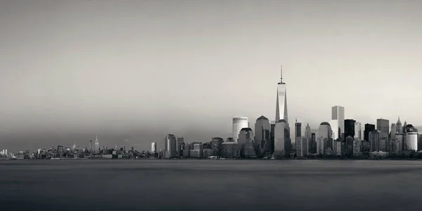 Панорамним Видом Горизонт Нью Йорка Хмарочосами — стокове фото