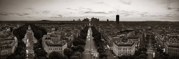 Paris Střešní Pohled Panorama Města Obchodní Čtvrti Défense Francii — Stock fotografie