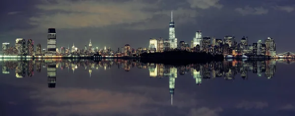 Vista Panorámica Del Horizonte Nueva York Con Rascacielos —  Fotos de Stock