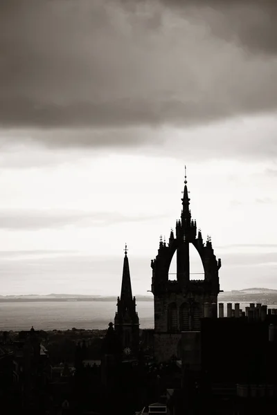 Edinburgh Vergoldet Kathedrale Und Dachansicht Vereinigtes Königreich — Stockfoto