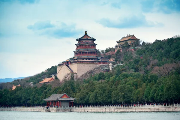 Sommarpalatset Med Historisk Arkitektur Peking — Stockfoto