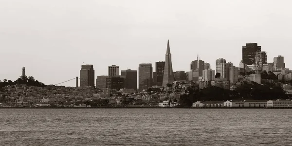 旧金山城市天际线全景与城市建筑 — 图库照片