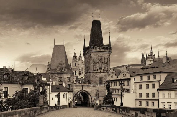 Piękny Widok Mostu Karola Pradze Republika Czeska — Zdjęcie stockowe