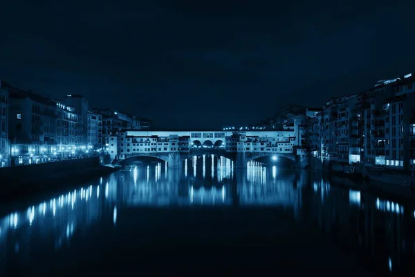 Scénický Výhled Ponte Vecchio Přes Řeku Arno Florencii Itálie — Stock fotografie