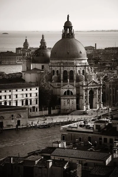 Venice Church Santa Maria Della Salute Canal Aerial View Italy — Stock Photo, Image