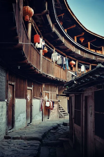 Edificio Tradicional Tulou Viviendas Únicas Hakka Fujian China — Foto de Stock