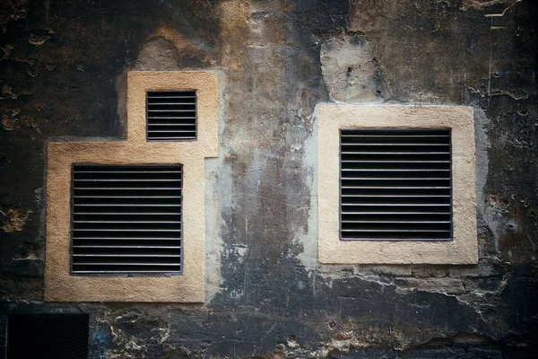 Italy Siena Old Building Windows Brick Wall — Stock Photo, Image