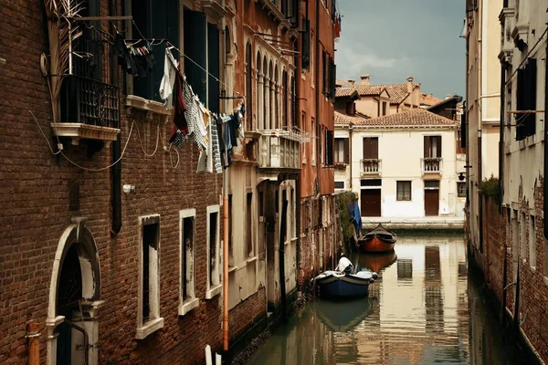 Vista Del Canal Venecia Con Edificios Históricos Italia — Foto de Stock