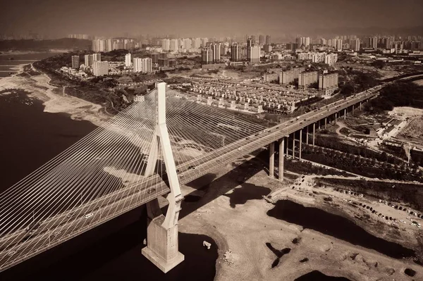 Masangxi Brücke Und Städtische Architektur Chongqing China — Stockfoto
