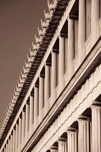 Columns Stoa Attalos Exhibition Hall Athens Greece — Stock Photo, Image