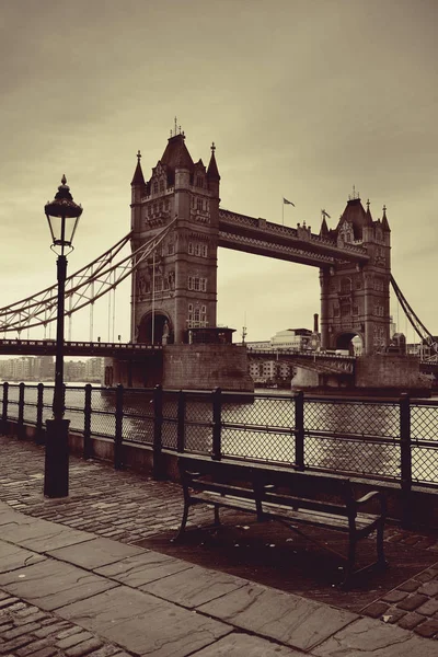 Tower Bridge Sobre Río Támesis Londres — Foto de Stock