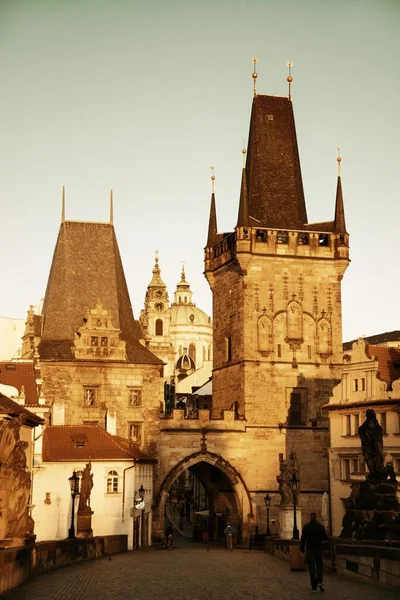 Vue Panoramique Pont Charles Prague République Tchèque — Photo