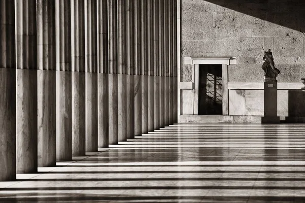 Colonnes Stoa Attalos Hall Exposition Athènes Grèce — Photo