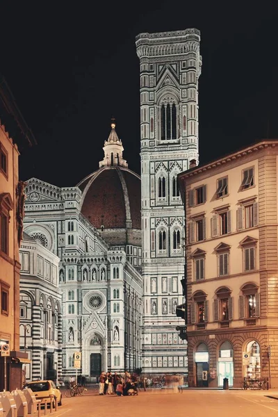 Duomo Santa Maria Del Fiore Florence Italie Vue Rue Nuit — Photo