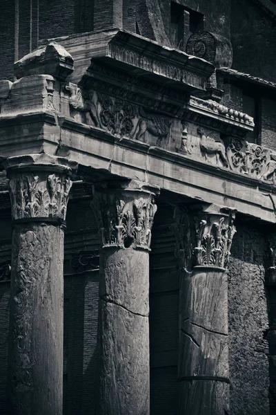 Hisnande Utsikt Över Rom Forum Med Ruiner Historiska Byggnader Italien — Stockfoto