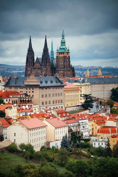 Scenic View Prague Castle Saint Vitus Cathedral Czech Republic — Stock Photo, Image