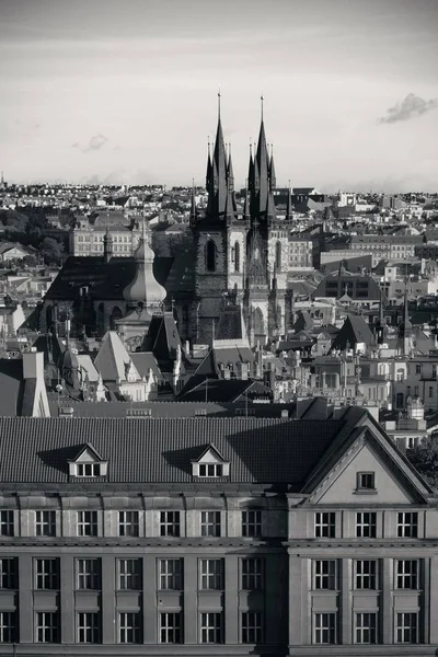 Praha Panorama Střešní Pohled Historickými Budovami Česká Republika — Stock fotografie