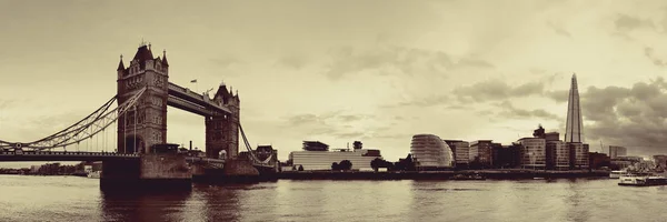 Panorama Tower Bridge Přes Řeku Temži Londýně — Stock fotografie