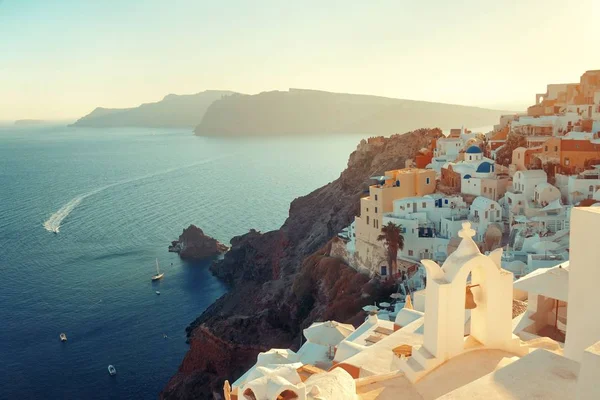 Skyline Santorini Con Edifici Grecia — Foto Stock