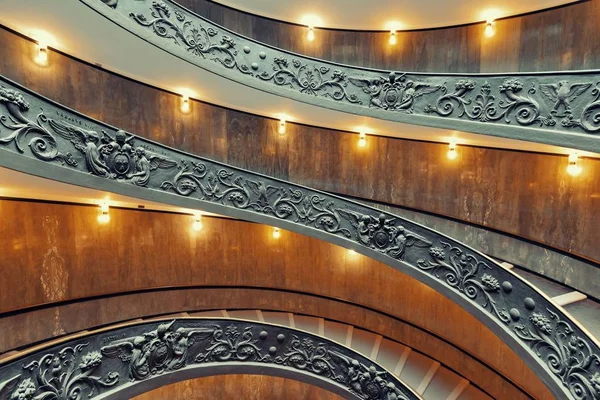 Vista Panorâmica Escada Espiral Museu Vaticano — Fotografia de Stock