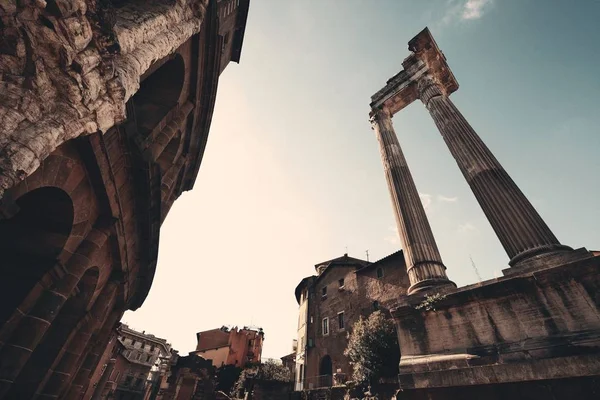 Teatro Marcellos Com Ruínas Históricas Roma Itália — Fotografia de Stock