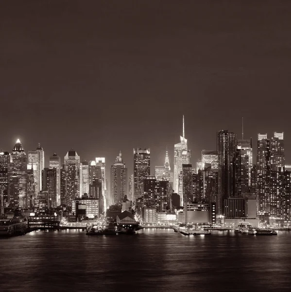 Panoramiczny Widok Panoramę Nowego Jorku Wieżowców — Zdjęcie stockowe
