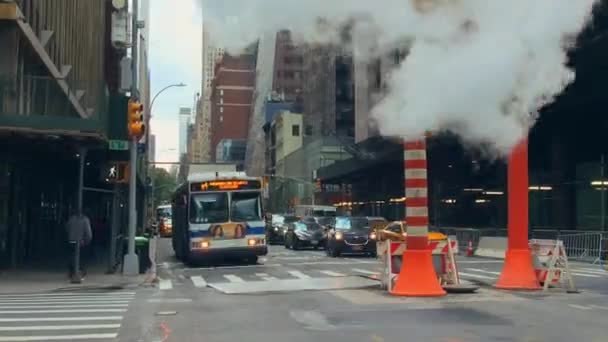 New York City Sept 2018 Street View Mit Wolkenkratzer Und — Stockvideo