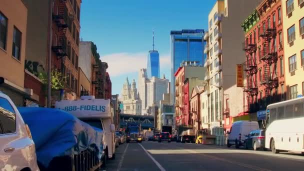 New York City Usa Ottobre 2018 Cross Walk Street Con — Video Stock