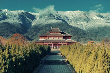 Chongsheng Monestery Dali eski kasabasında Yunnan, Çin.