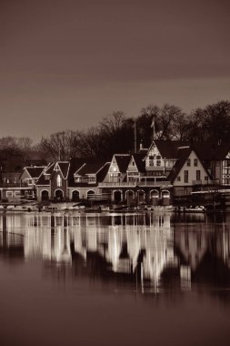Philadelphia 'daki Boathouse Row ünlü tarihi eser..