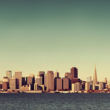 san francisco şehir manzarası ile kentsel mimarileri.