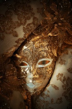 İtalya, Venedik 'te güzel ve zarif bir maske.