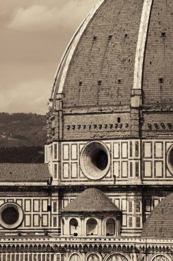 Duomo Santa Maria Del Fiore, Floransa İtalya Kubbesi Yakından.