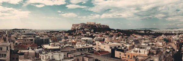 雅典天际线天窗全景 — 图库照片