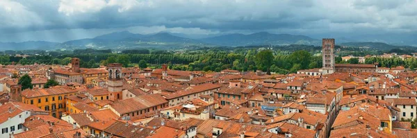 Lucca Skyline Tower Cathedral Panorama Italy — Stock Photo, Image