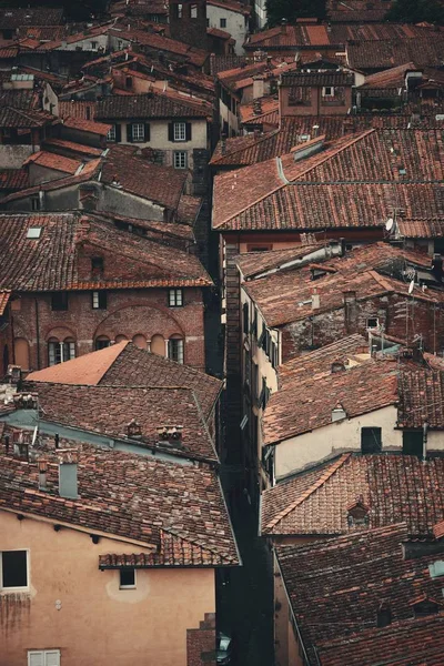 Lucca Straat Van Bovenaf Bekeken Italië — Stockfoto
