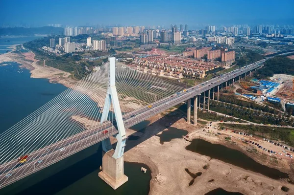 Masangxi Brücke Und Städtische Architektur Chongqing China — Stockfoto